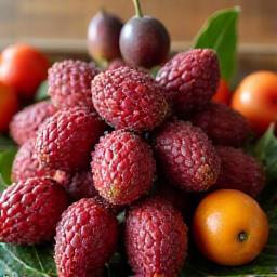 Assortment of native Australian fruits